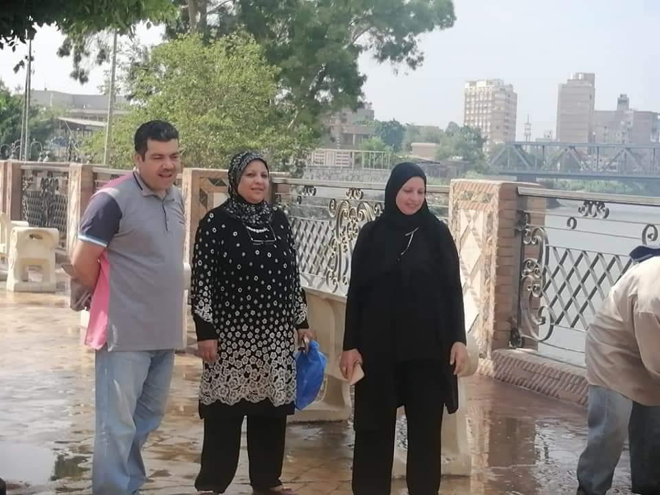 غسيل و  تطهير كورنيش النيل بكفرالزيات استعدادا لعيد الأضحى المبارك 