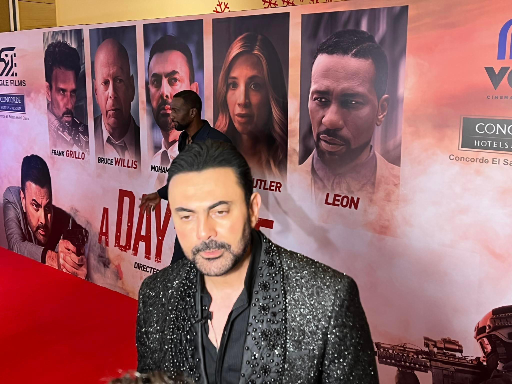 وصول ابطال الفيلم الأمريكي «A Day to Die»