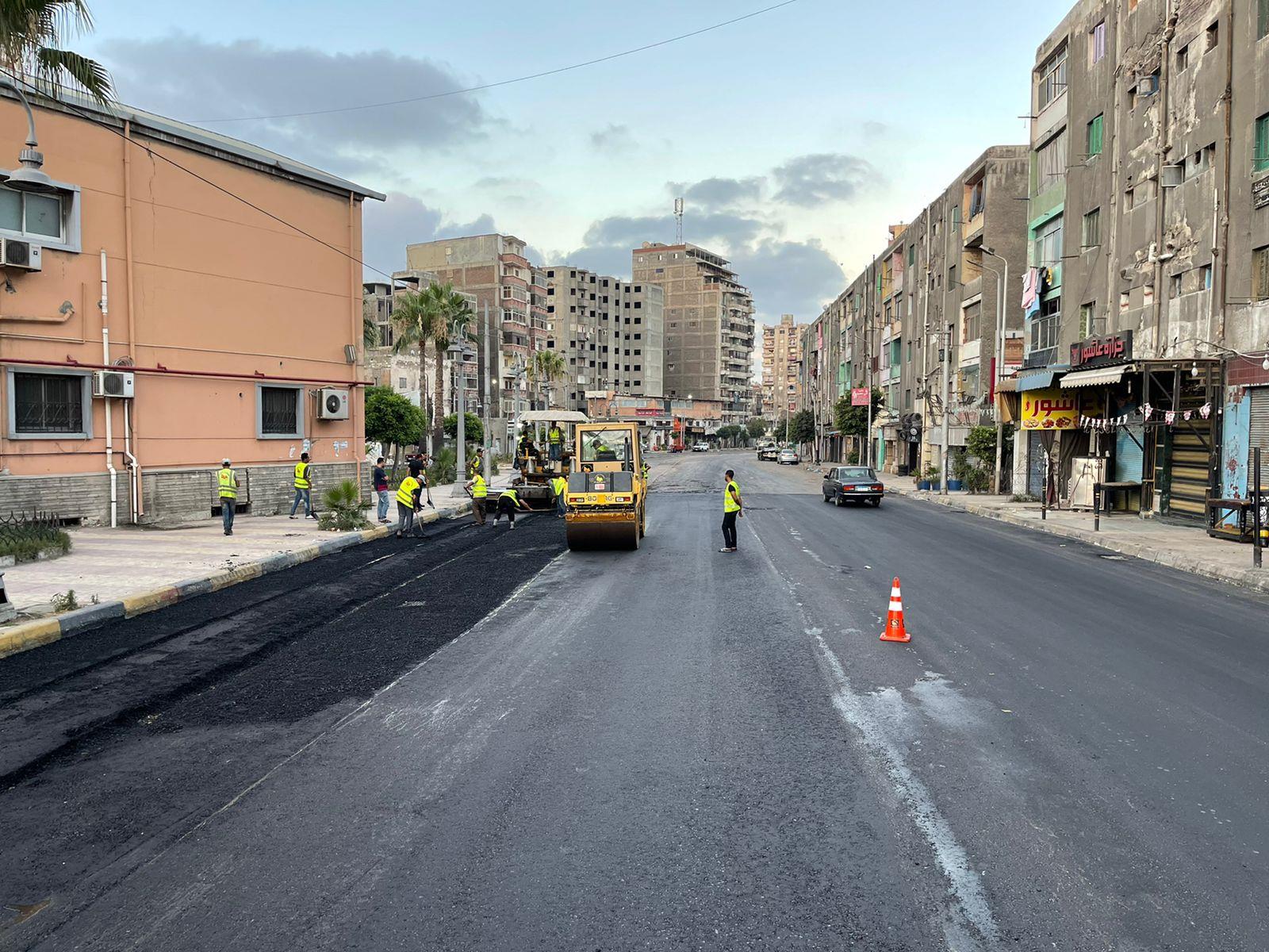 محافظة الإسكندرية: إنجاز 80 % من أعمال رصف 24 شارعًا بحي غرب  