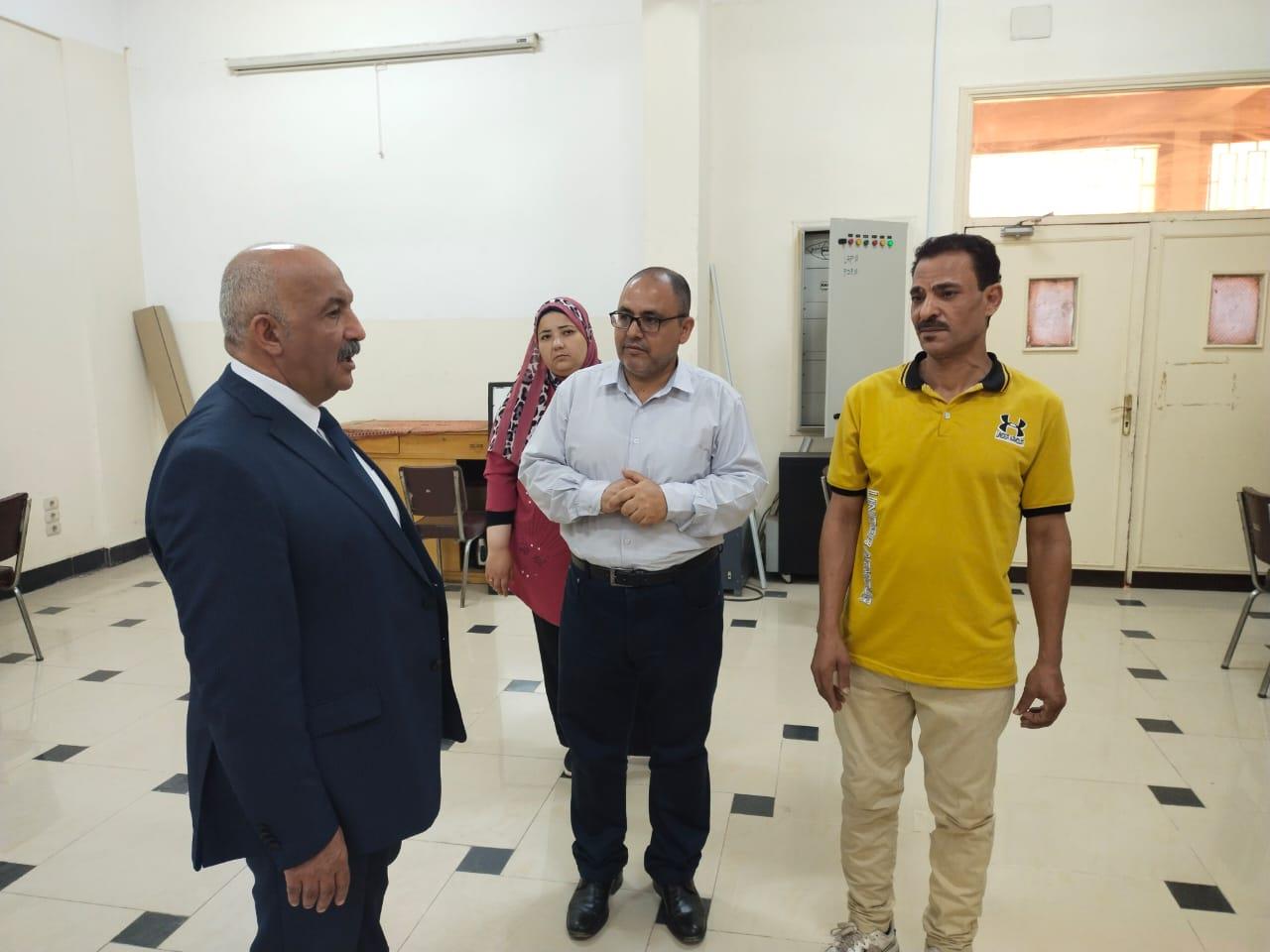 القائم بأعمال رئيس جامعة المنصورة يتفقد الجامعة الأهلية ومشروع ساحة الأعلام والمسرح المفتوح