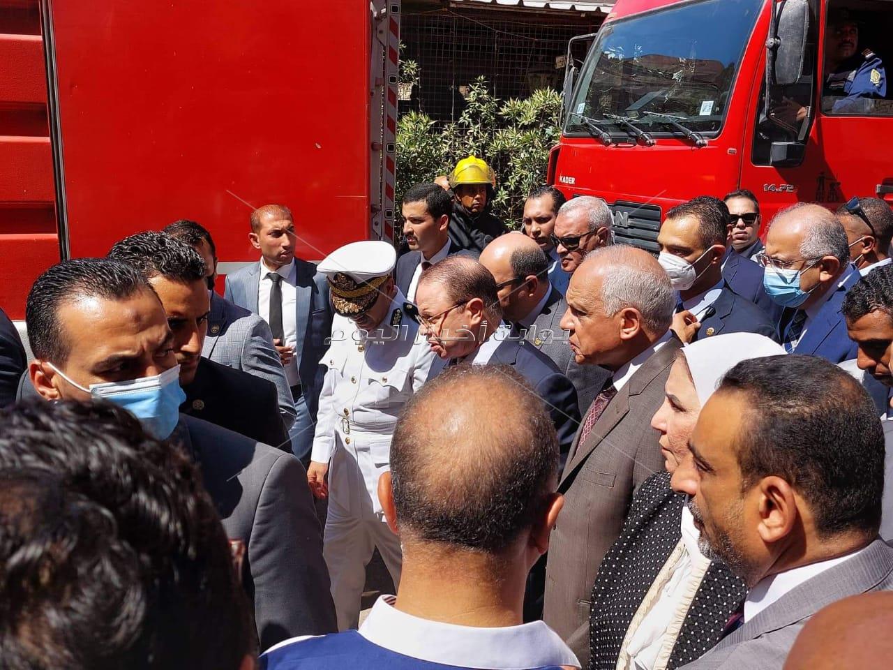 النائب العام يتفقد موقع حريق كنيسة المنيرة بإمبابة | صور