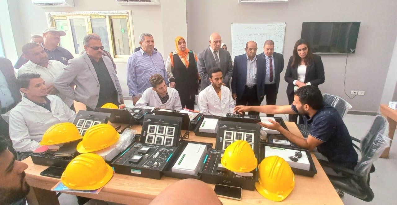 نائب محافظ البحيرة تتفقد مركز التدريب المهنى بحوش عيسى 