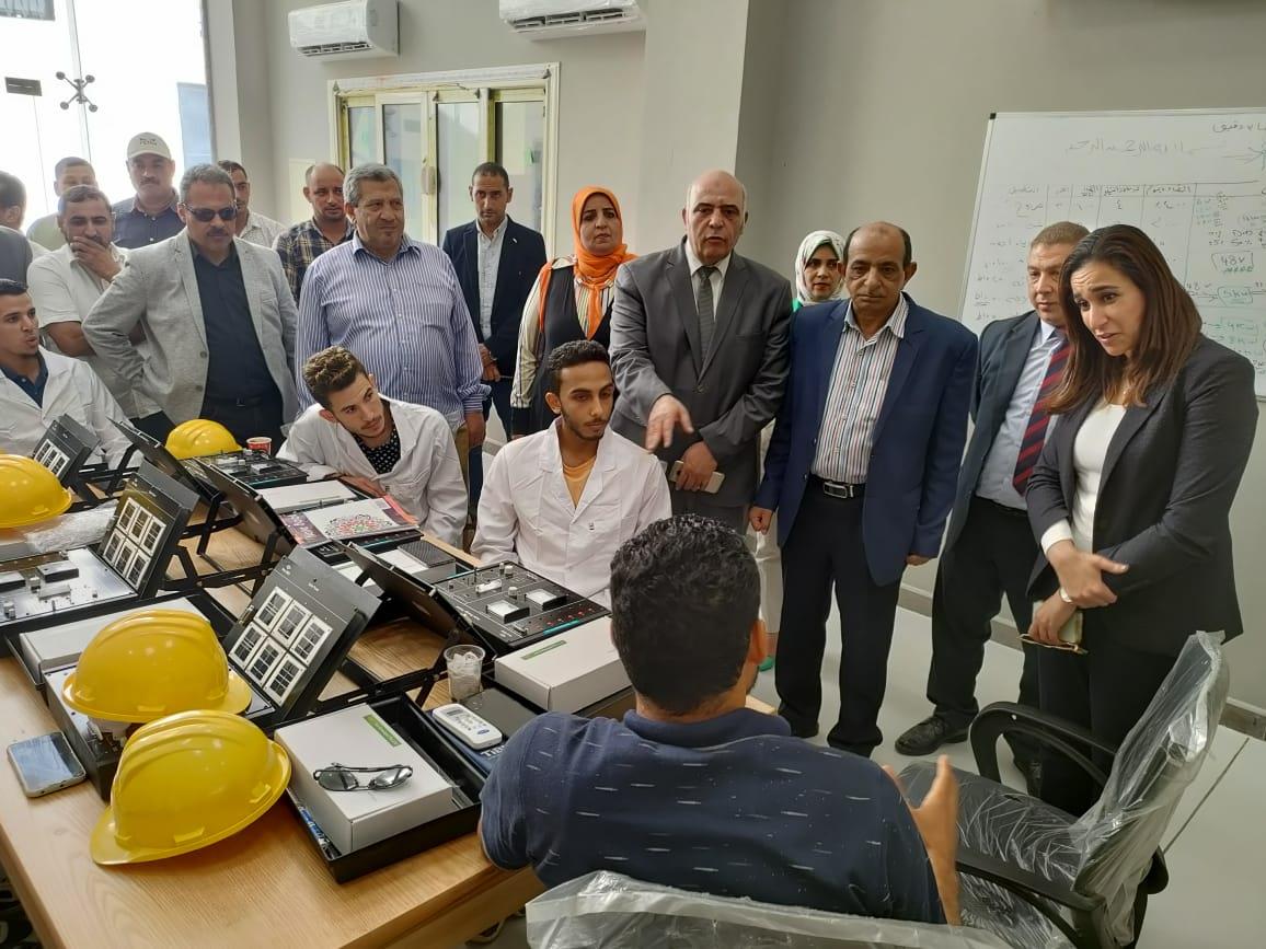 نائب محافظ البحيرة تتفقد مركز التدريب المهنى بحوش عيسى 