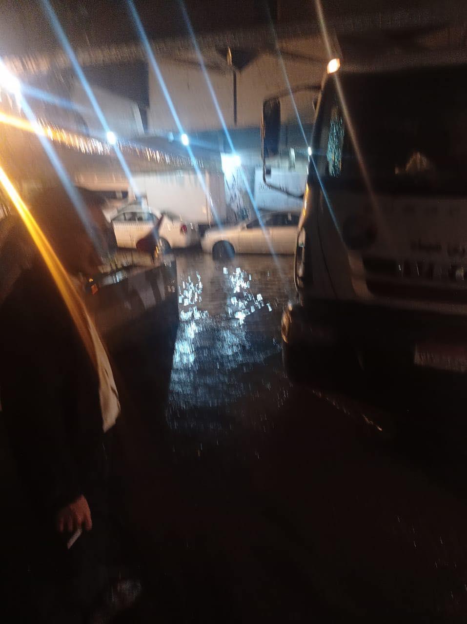 أعمال شفط مياه الأمطار بحي غرب شبرا الخيمة