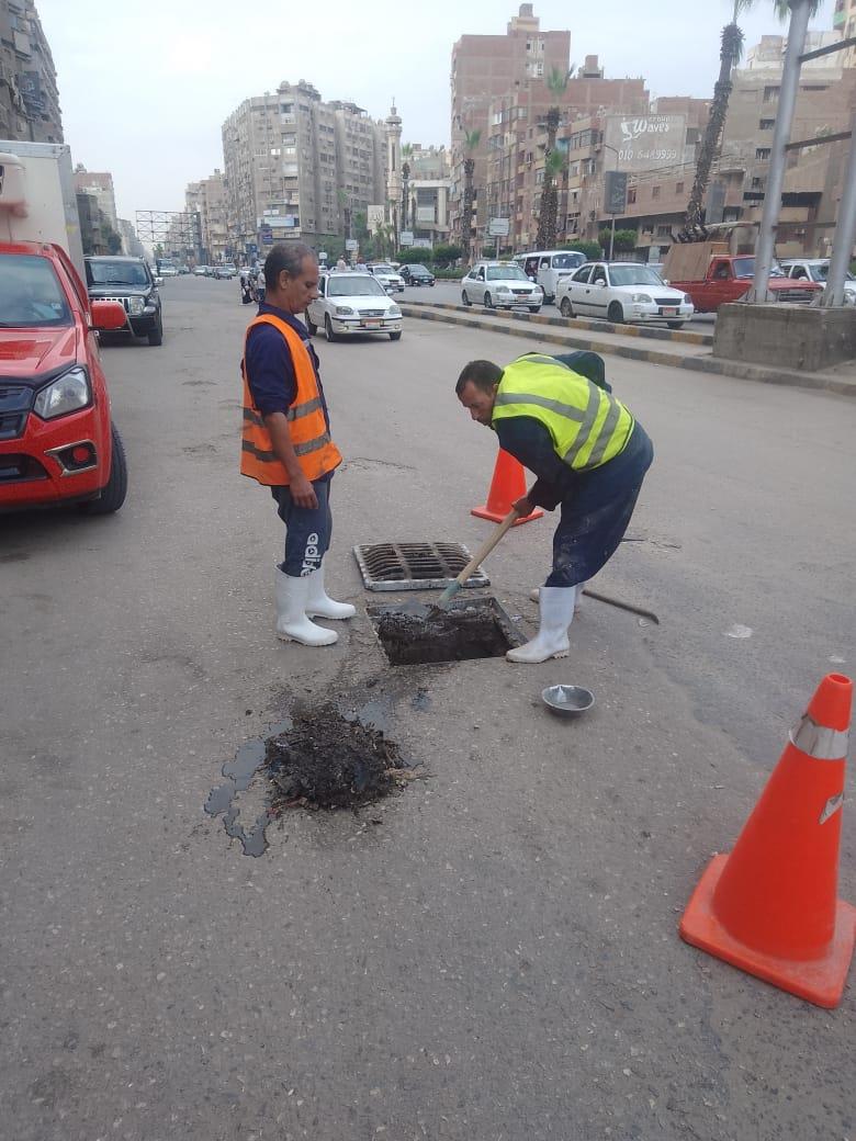 تصريف مياه الامطار فى الجيزة