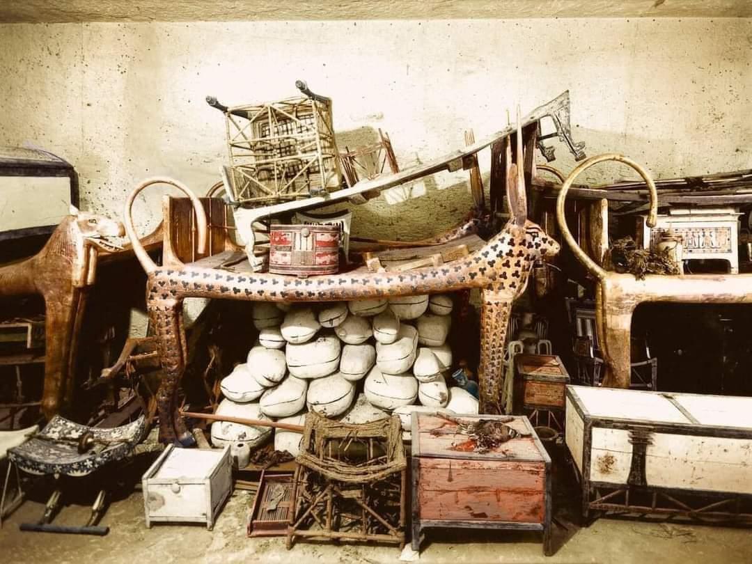 صور تحكي اسرار عن اعظم كشف اثري في العالم مقبرة توت عنخ آمون