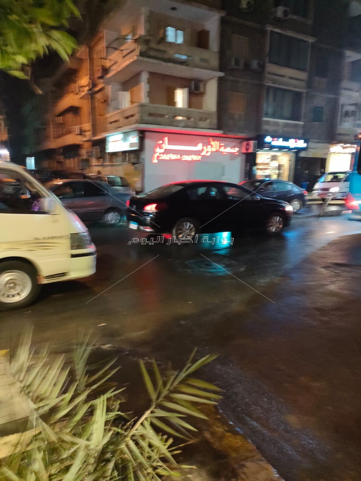 أمطار خفيفة على أحياء متفرقة في الإسكندرية