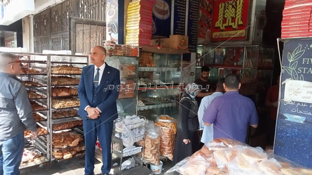 7 محاضر لمخابز ومواد غذائية بدون ترخيص بالدقي| صور