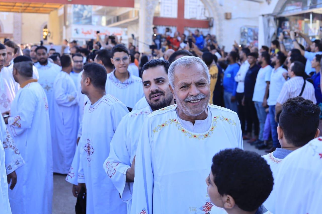 الأقباط يحتفلون بـ«مارجرجس» بالرزيقات غرب الأقصر