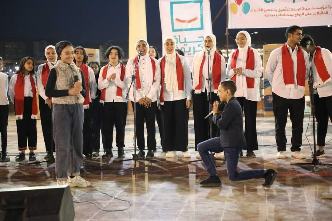 مؤسسة "حياة كريمة" تدخل الفرحة علي 100 عروسة ضمن مبادرة "يدوم الفرح" فى المنيا