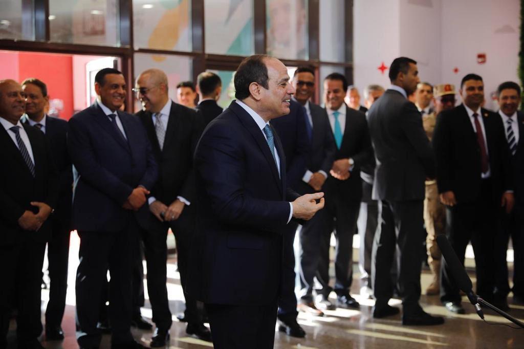 زيارة الرئيس لجامعة المنصورة