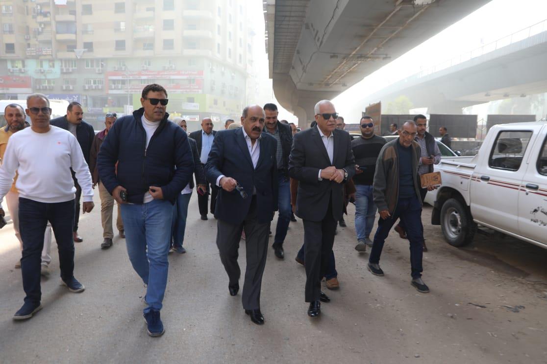  تنفيذ تغطية ترعه المريوطية بالقطاعات بين شوارع الهرم والطالبية