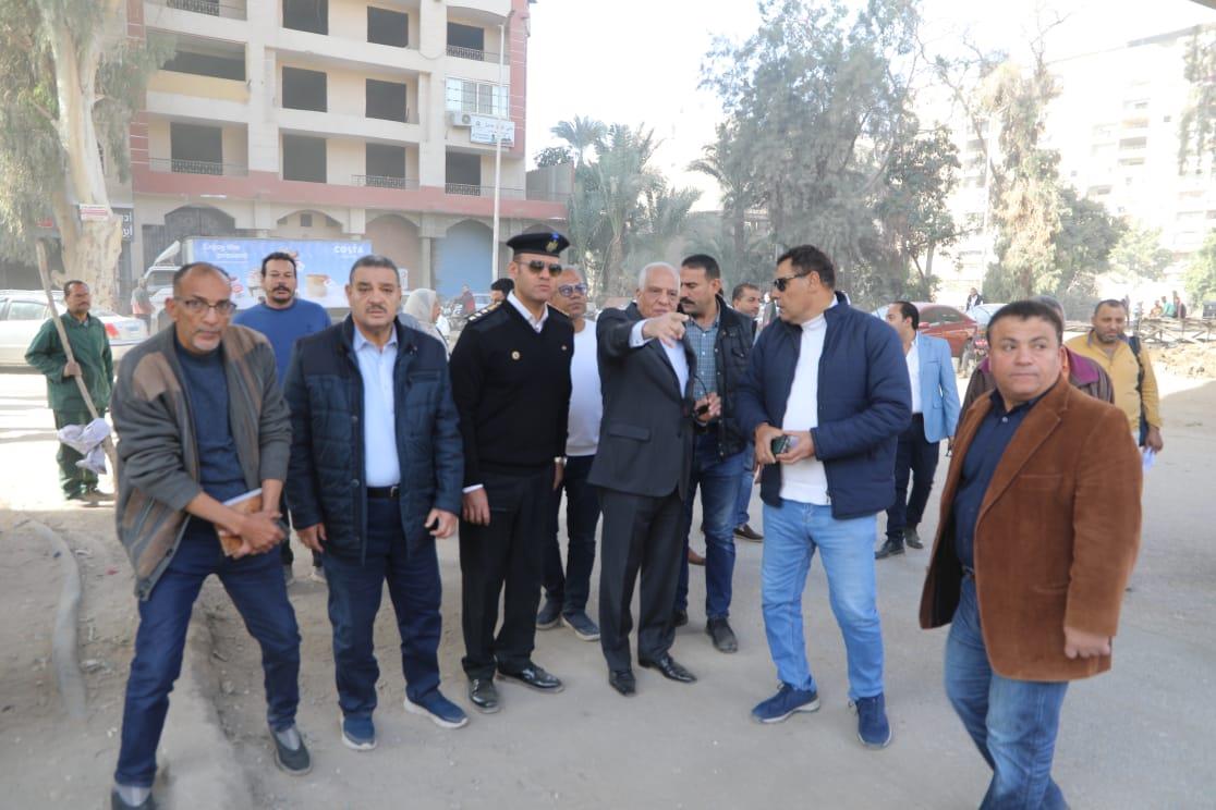  تنفيذ تغطية ترعه المريوطية بالقطاعات بين شوارع الهرم والطالبية