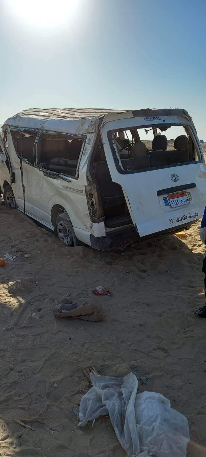  حادث الصحراوي الغربي بقنا 