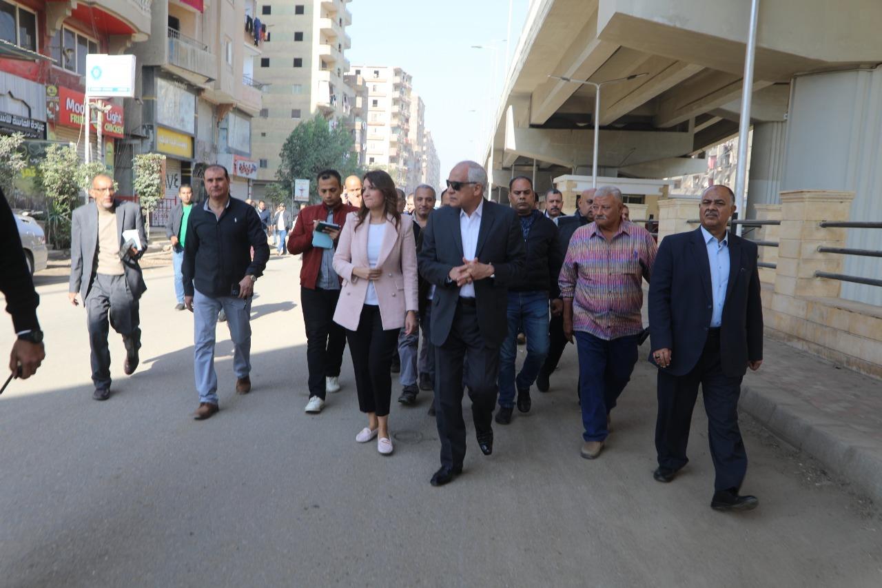 جولة لمحافظ الجيزة لمتابعة عدد من مشروعات التطوير بالعمرانية
