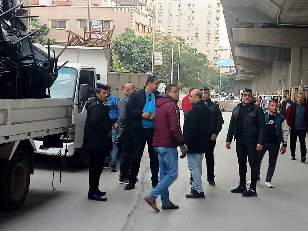 رفع 1000 حالة إشغال للمنشات التجارية و كلبشة 15 سيارة مخالفة للانتظار بالطالبية|صور  