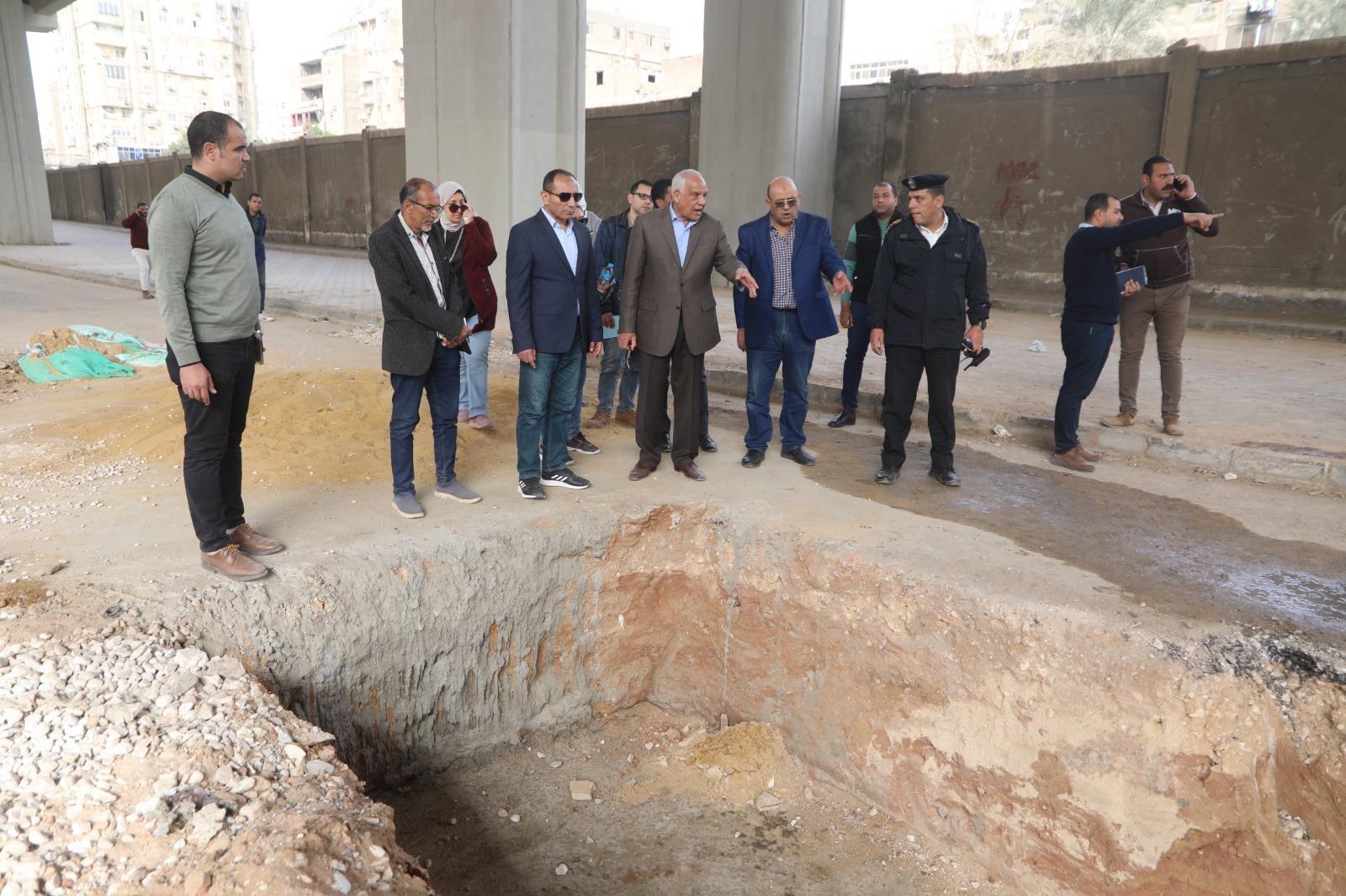 محافظ الجيزة يتابع ميدانياً أعمال رفع كفاءة 