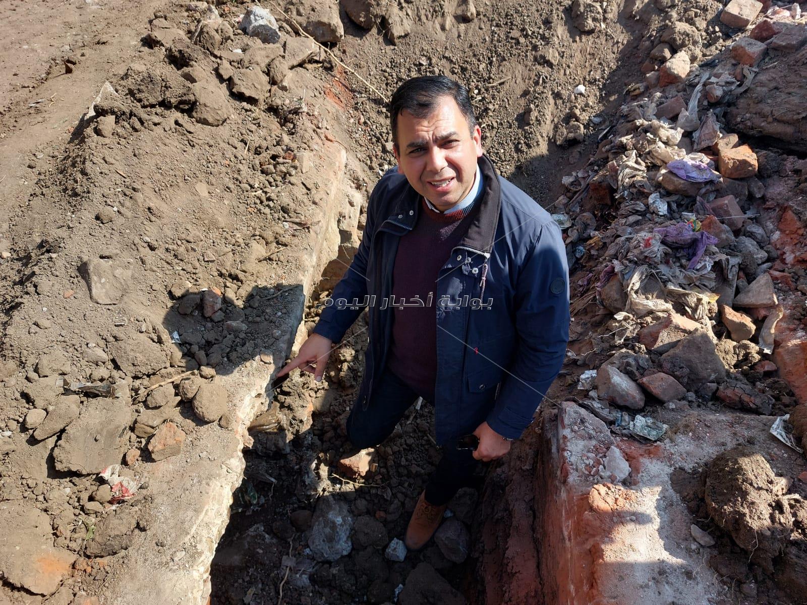 بوابة اخبار اليوم بصحبة الآثار لاكتشاف اقدم مخبأ وملجأ  أسفل حديقة بمدينة كفرالزيات بالغربية 