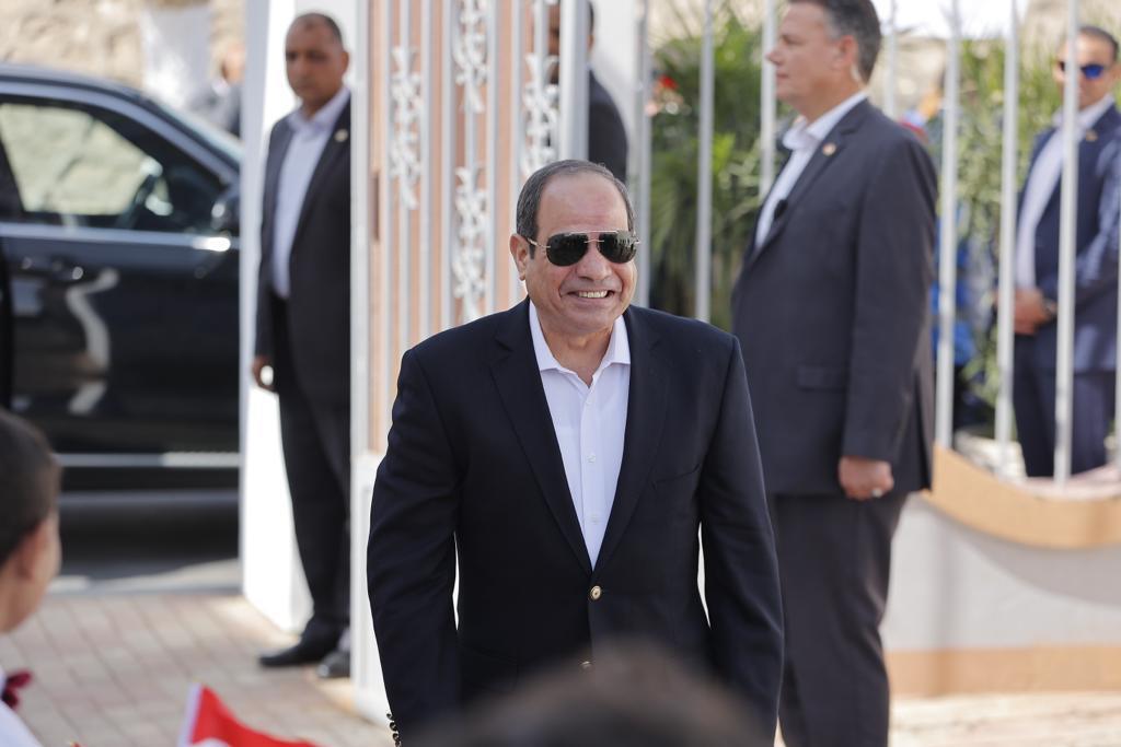 زيارة الرئيس عبد الفتاح السيسي لمدينة المنيا الجديدة 