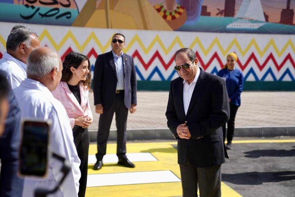 زيارة الرئيس عبد الفتاح السيسي لمدينة المنيا الجديدة 