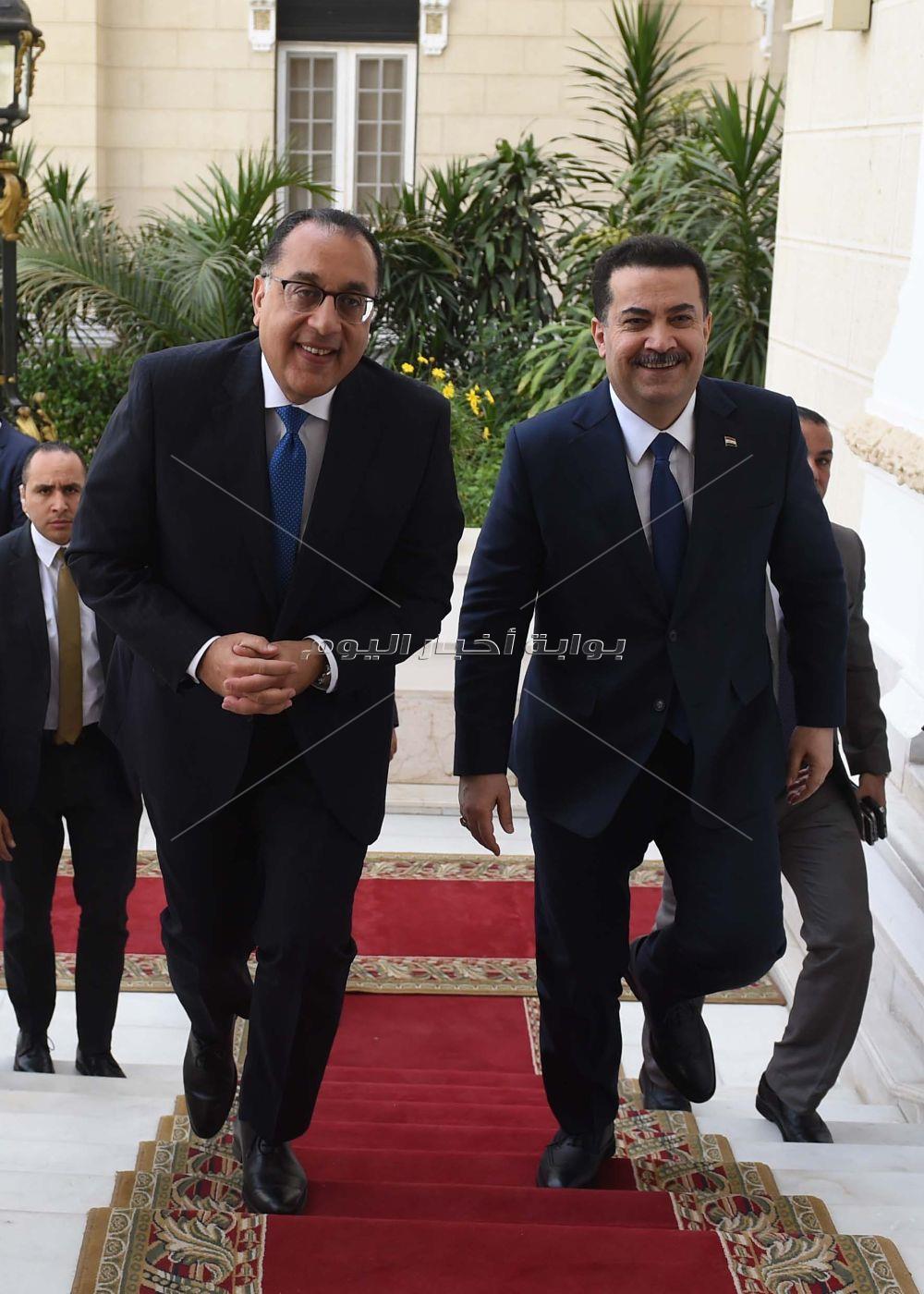 رئيسا الوزراء المصري والعراقي يعقدان جلسة مباحثات موسعة لاستعراض ملفات التعاون ذات الاهتمام المشترك
