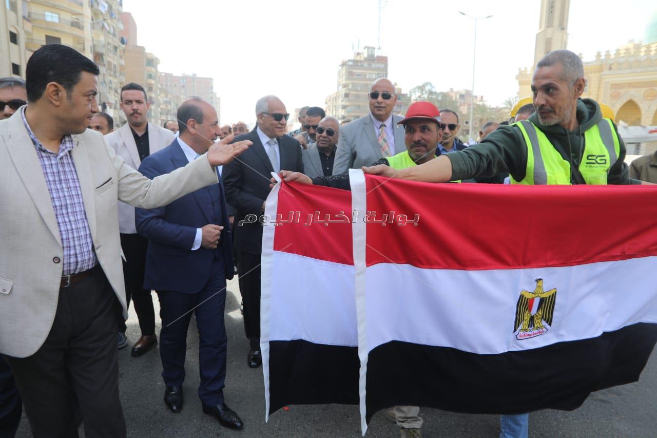 جولة محافظ الجيزة لمحور  الفريق كمال عامر