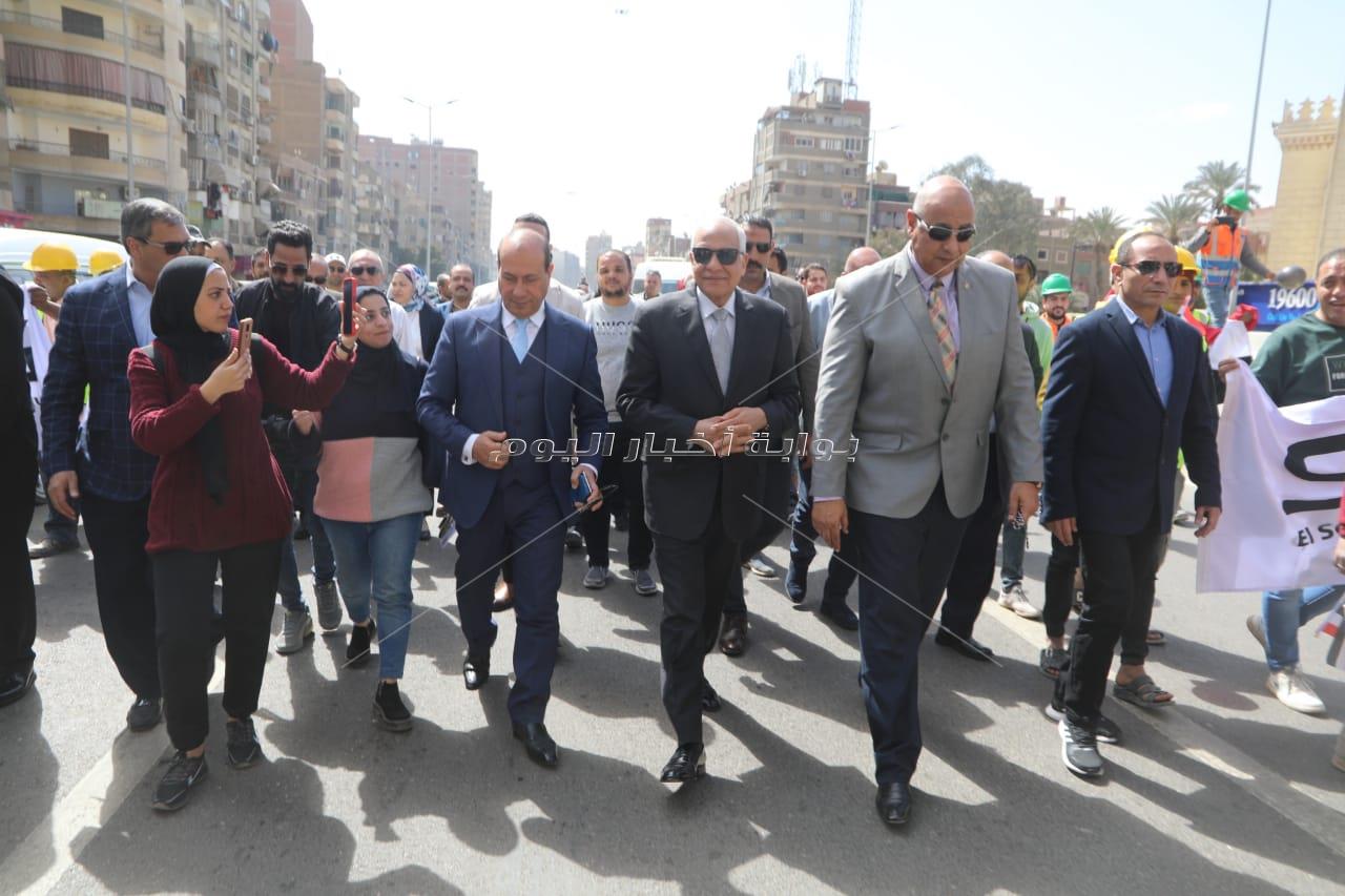 جولة محافظ الجيزة لمحور  الفريق كمال عامر