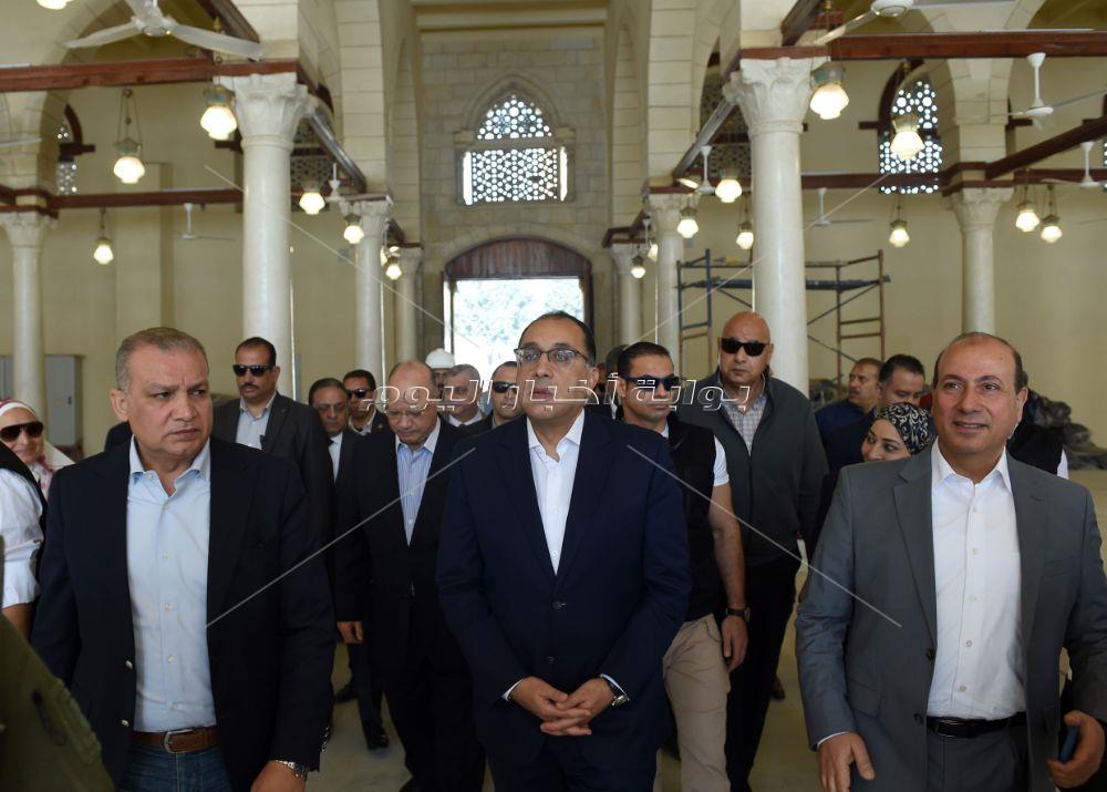 تطوير ساحة مسجد عمرو بن العاص استعداداً لشهر رمضان