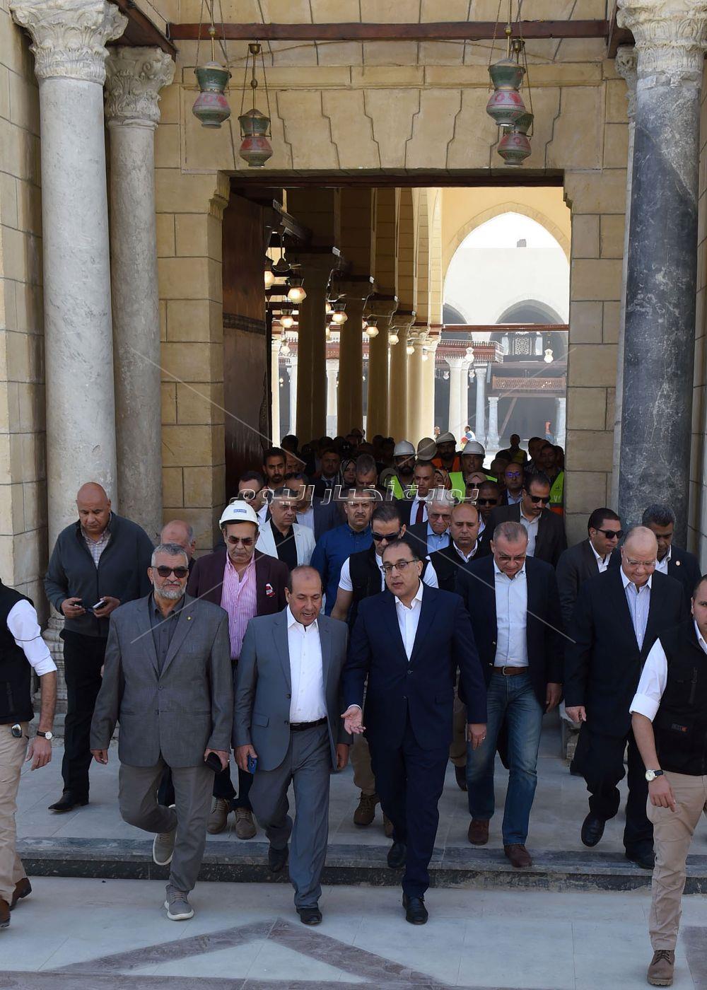 تطوير ساحة مسجد عمرو بن العاص استعداداً لشهر رمضان