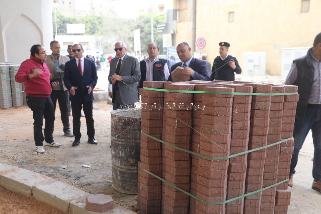 محافظ الجيزة يتفقد أعمال التطوير ومشروعات الرصف بأحياء الهرم والطالبية