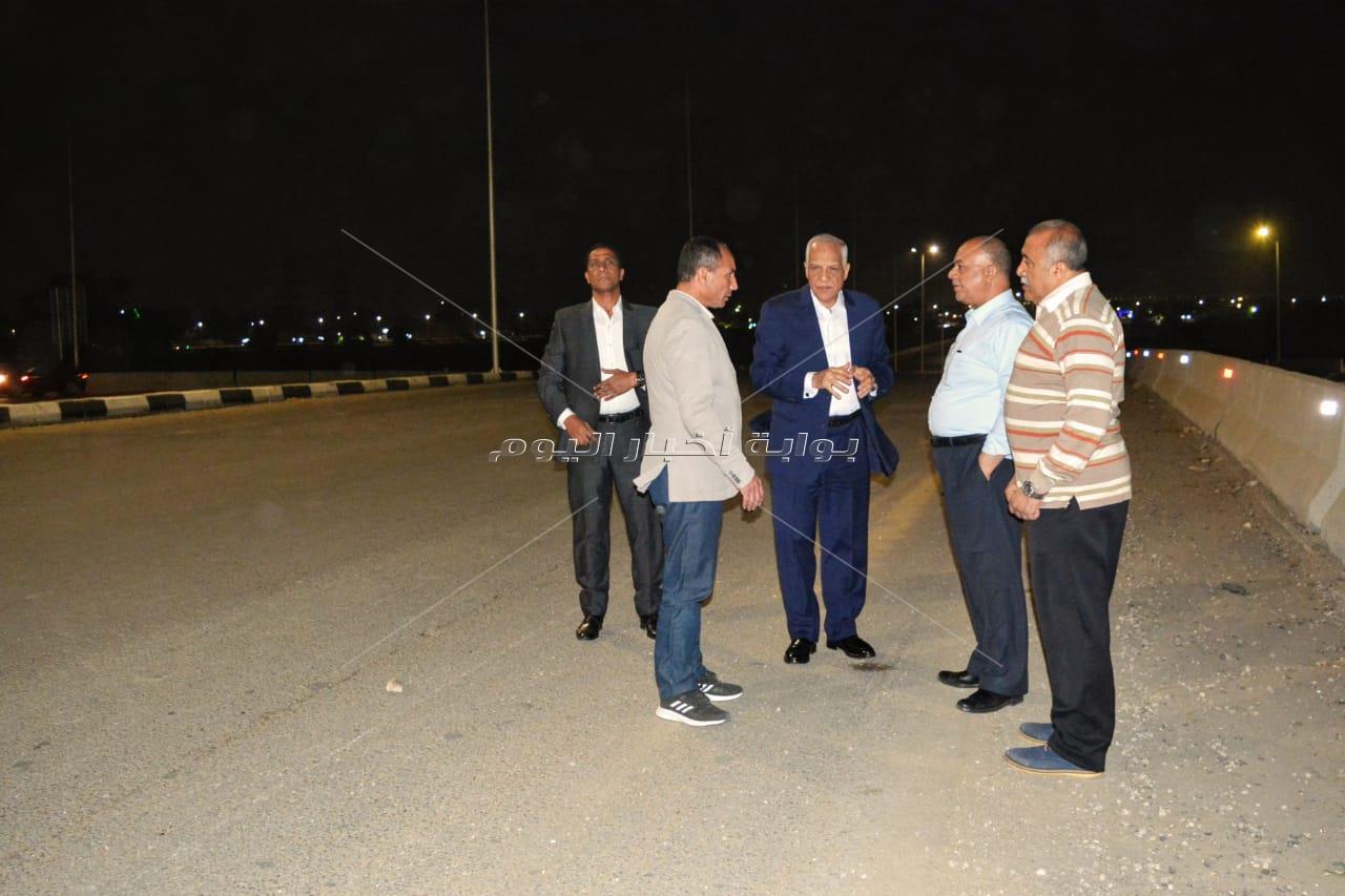 محافظ الجيزة يتفقد اعمال رفع المخلفات وحالة الانارة بكرداسة
