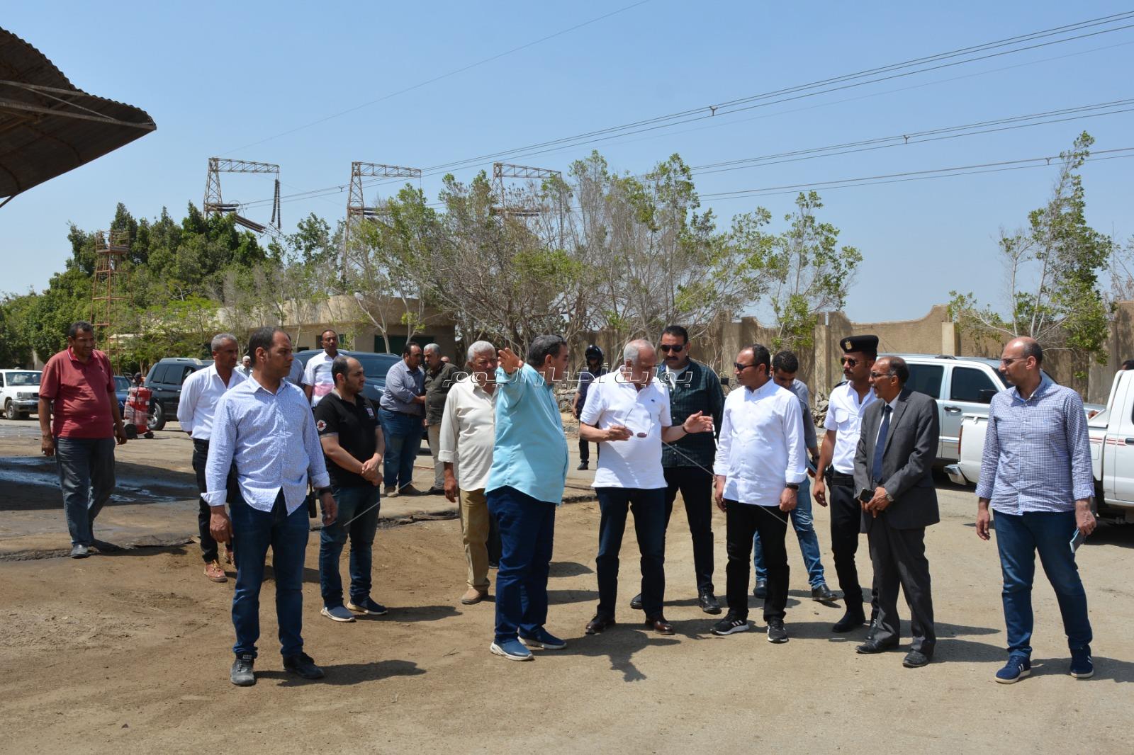 محافظ الجيزة يتفقد أعمال التطوير بعددًا من الطرق بمركز كرداسة والمنطقة الصناعية والاستثمارية