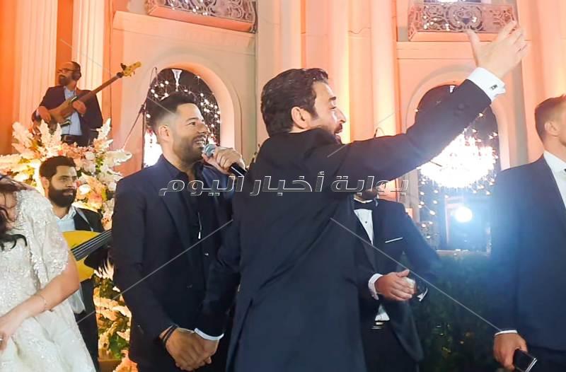حماقي يشعل زفاف ابنة حميد الشاعري وسط النجوم