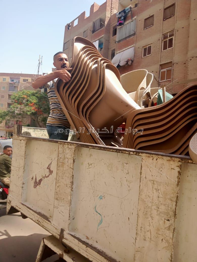 التحفظ على ملاهي أطفال مخالفة بطابق الدبابة في بولاق الدكرور