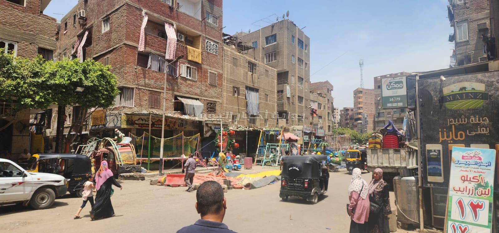 التحفظ على ملاهي أطفال مخالفة بطابق الدبابة في بولاق الدكرور