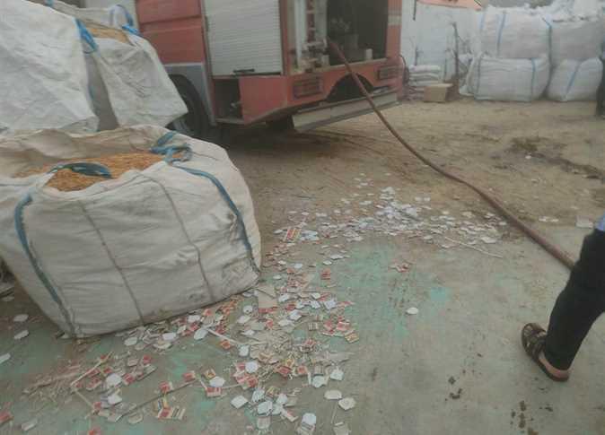 السيطرة على حريق مصنع للكبريت في القليوبية