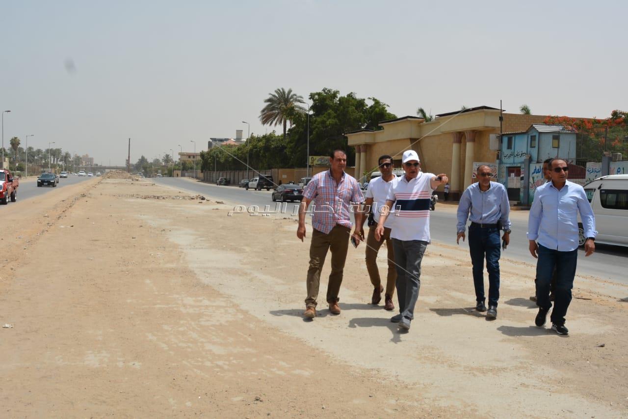 محافظ الجيزة يتفقد نسب التنفيذ بمشروع تغطية ترعة المنصورية بدءًا من حدودها بحي الهرم