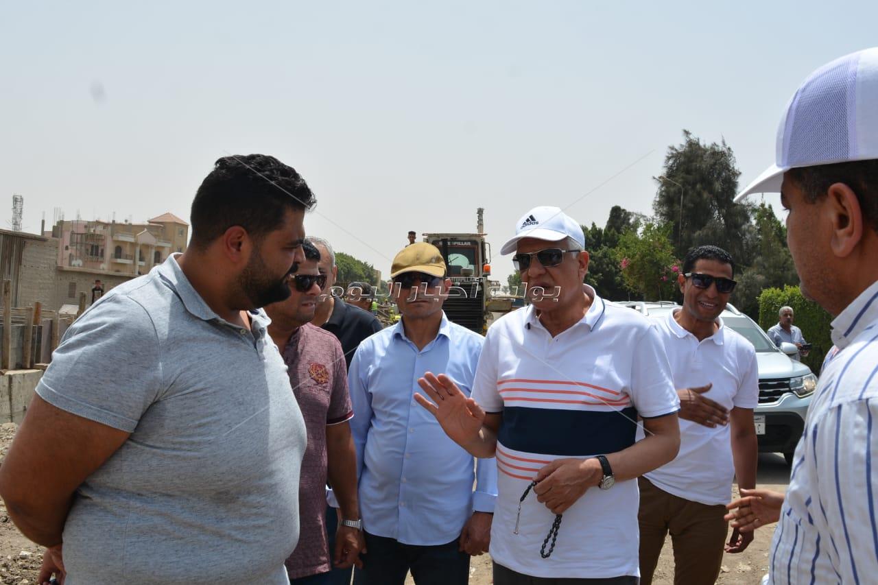محافظ الجيزة يتفقد نسب التنفيذ بمشروع تغطية ترعة المنصورية بدءًا من حدودها بحي الهرم