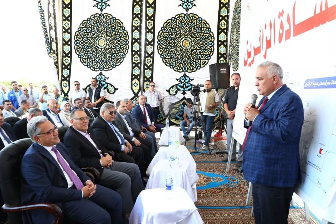  اعضاء لجنة الإدارة المحلية بمجلس النواب يتفقدون  توسعات محطة صرف صحي العصلوجي  