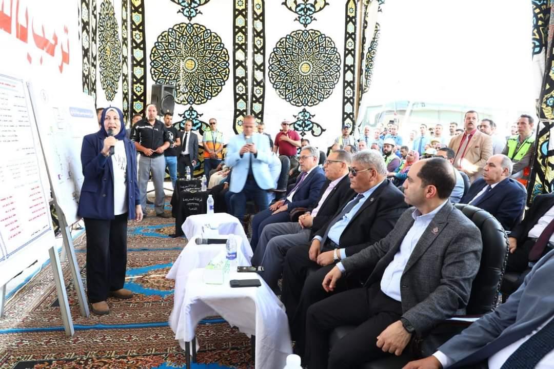  اعضاء لجنة الإدارة المحلية بمجلس النواب يتفقدون  توسعات محطة صرف صحي العصلوجي  
