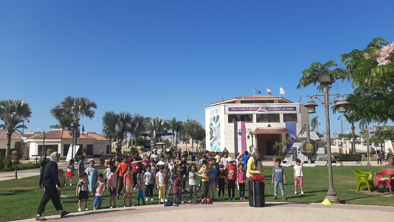يوم رياضي و ترفيهي للاطفال بعنوان ( fitness day)  بمكتبة مصر العامة بدمنهور. 