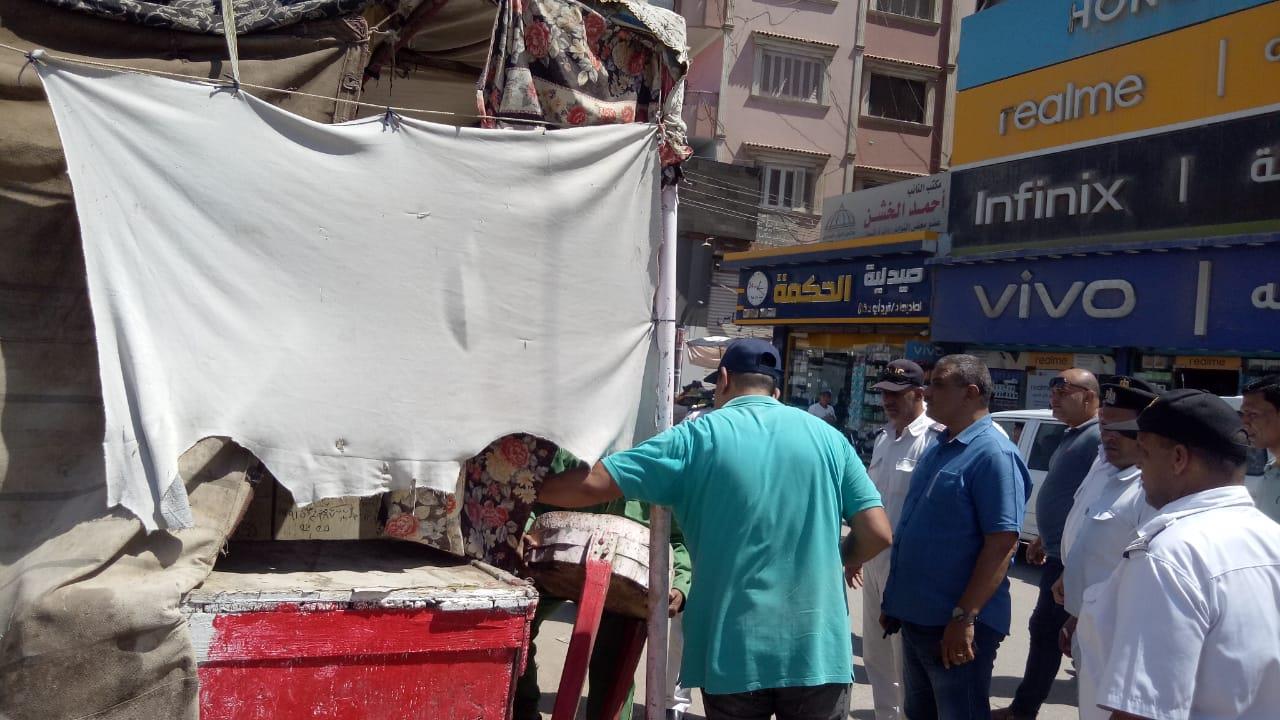 النمر : رفع 60حاله إزالة فورية وتحرير 15 محضر   بأشمون 