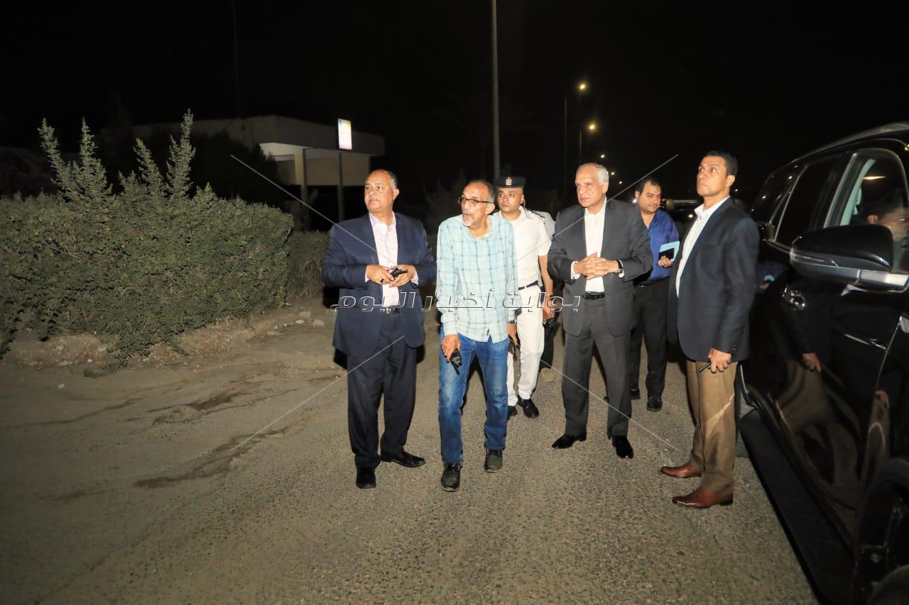 خلال جولتة الليلية محافظ الجيزة يؤكد على تخفيض الإنارة وترشيد الاستهلاك للكهرباء والالتزام بالمواعيد