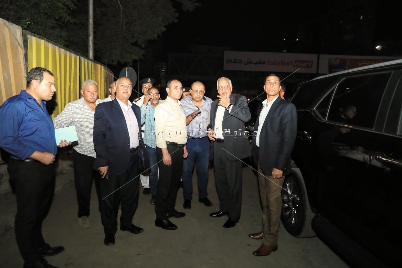 خلال جولتة الليلية محافظ الجيزة يؤكد على تخفيض الإنارة وترشيد الاستهلاك للكهرباء والالتزام بالمواعيد