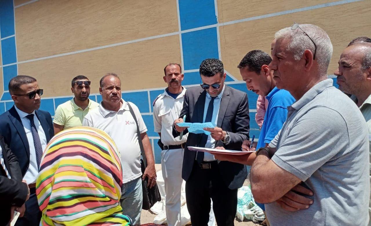 النيابة الإدارية تعاين موقع حريق