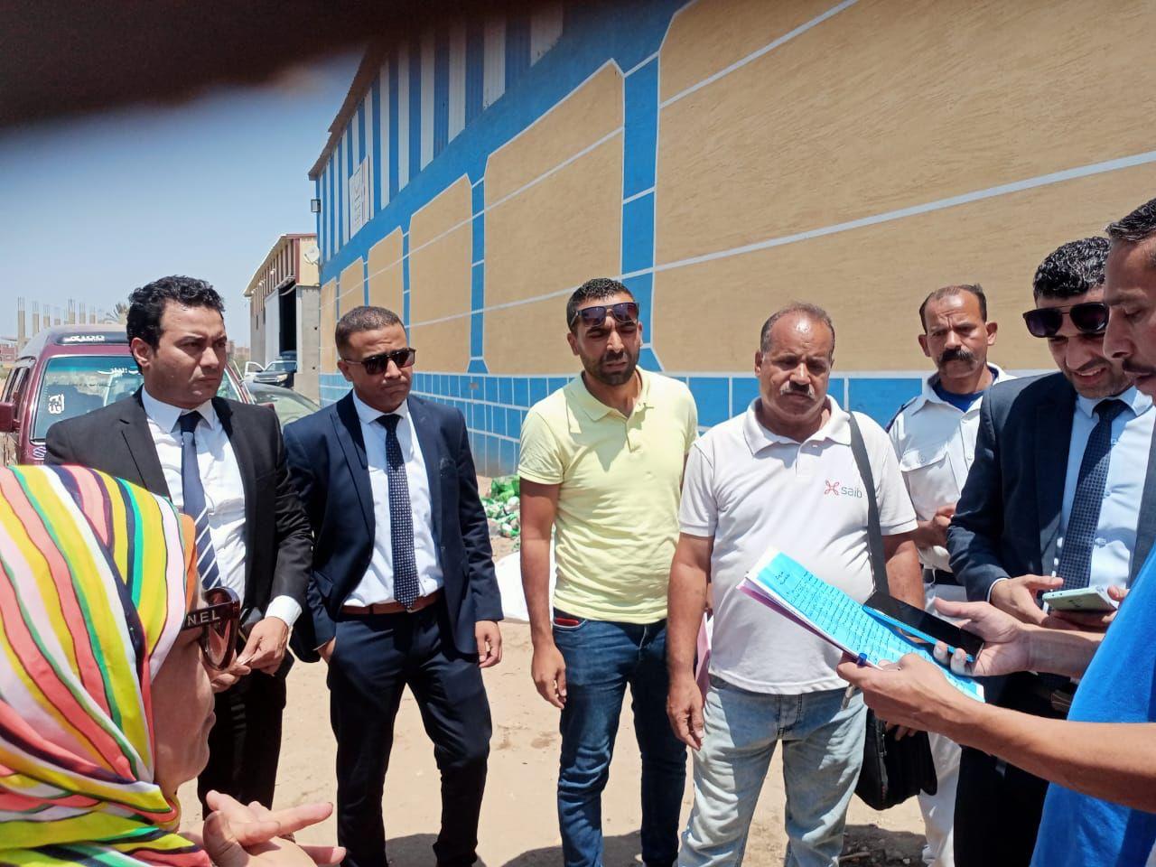 النيابة الإدارية تعاين موقع حريق