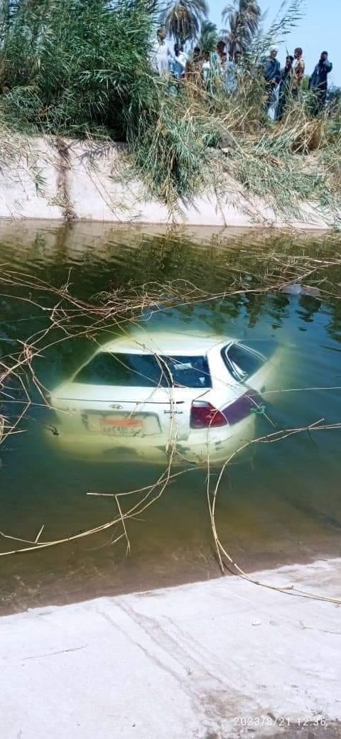 ننشر أسماء ضحايا غرق تاكسي في ترعة بقنا | صور