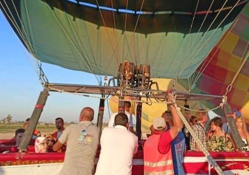 35 رحلة بالون طائر تغرد فى سماء الاقصر اليوم وعلى متنها 845 سائح