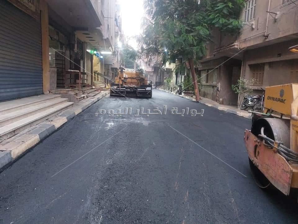 جانب من اعمال التطوير بمحافظة الجيزة 