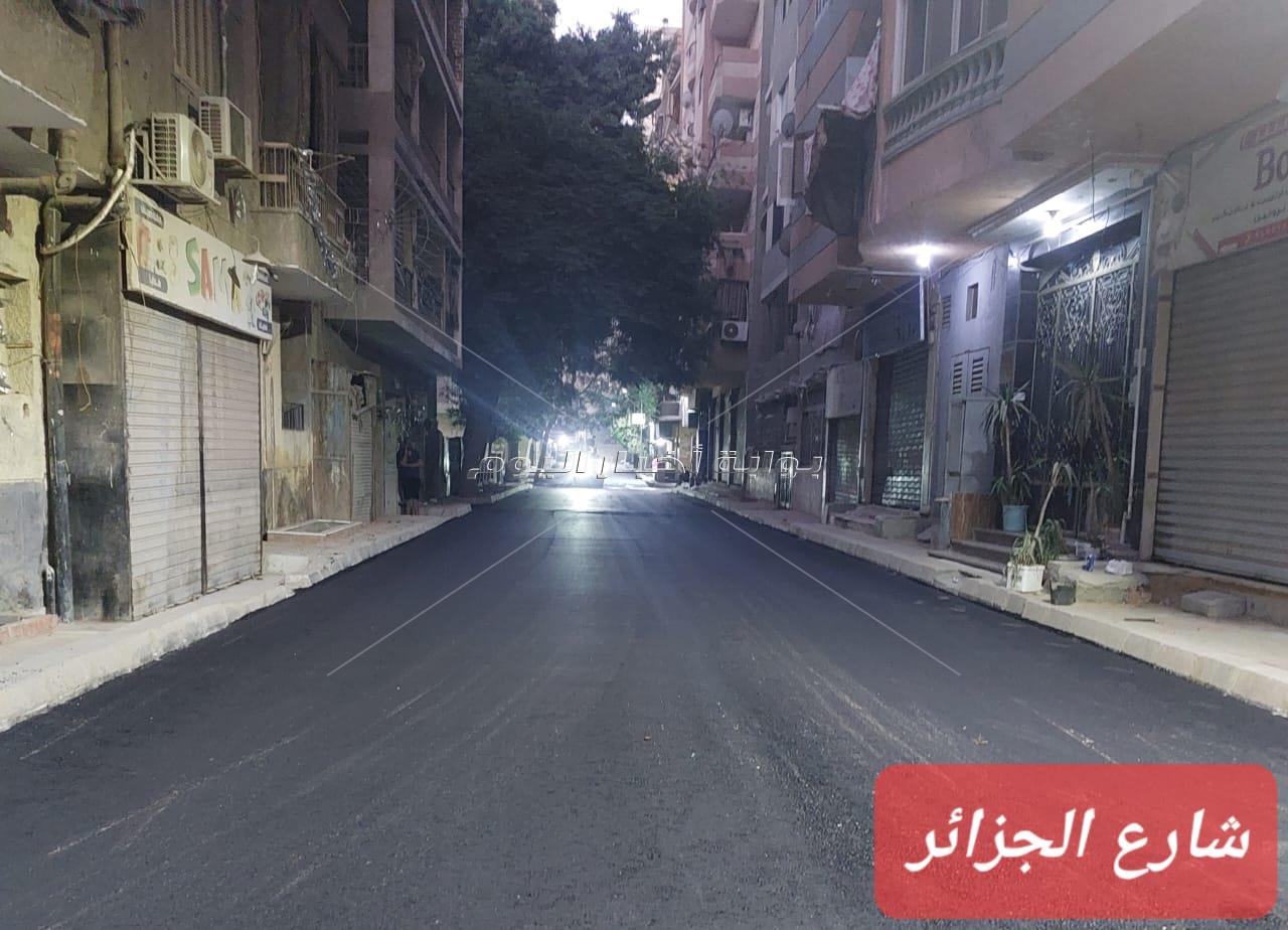 جانب من اعمال التطوير بمحافظة الجيزة 